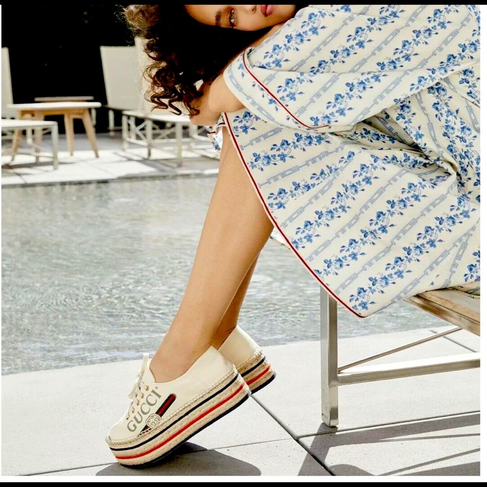 Gucci Canvas Platform Sneakers